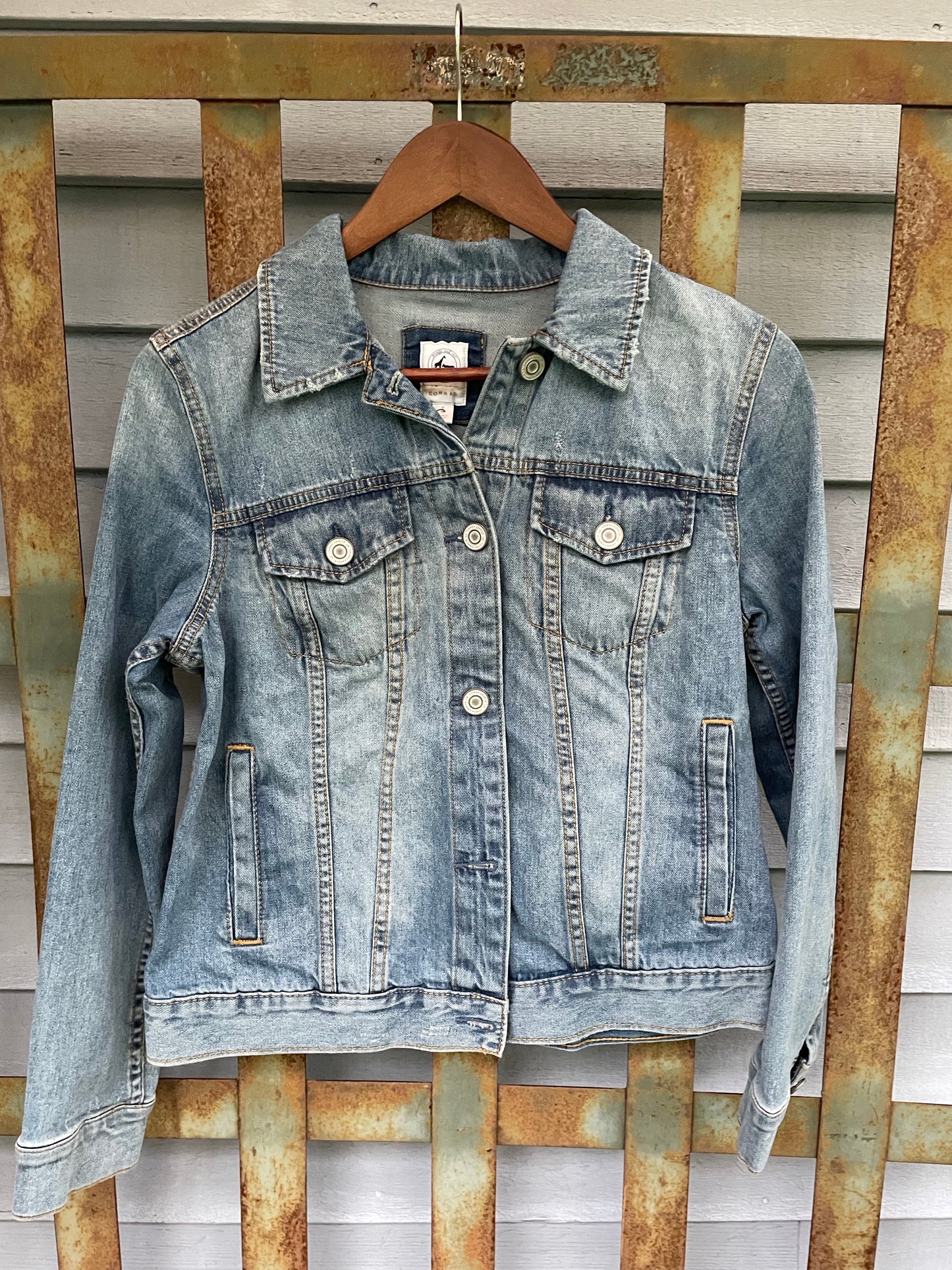 Jean Jacket with Jar of Flowers