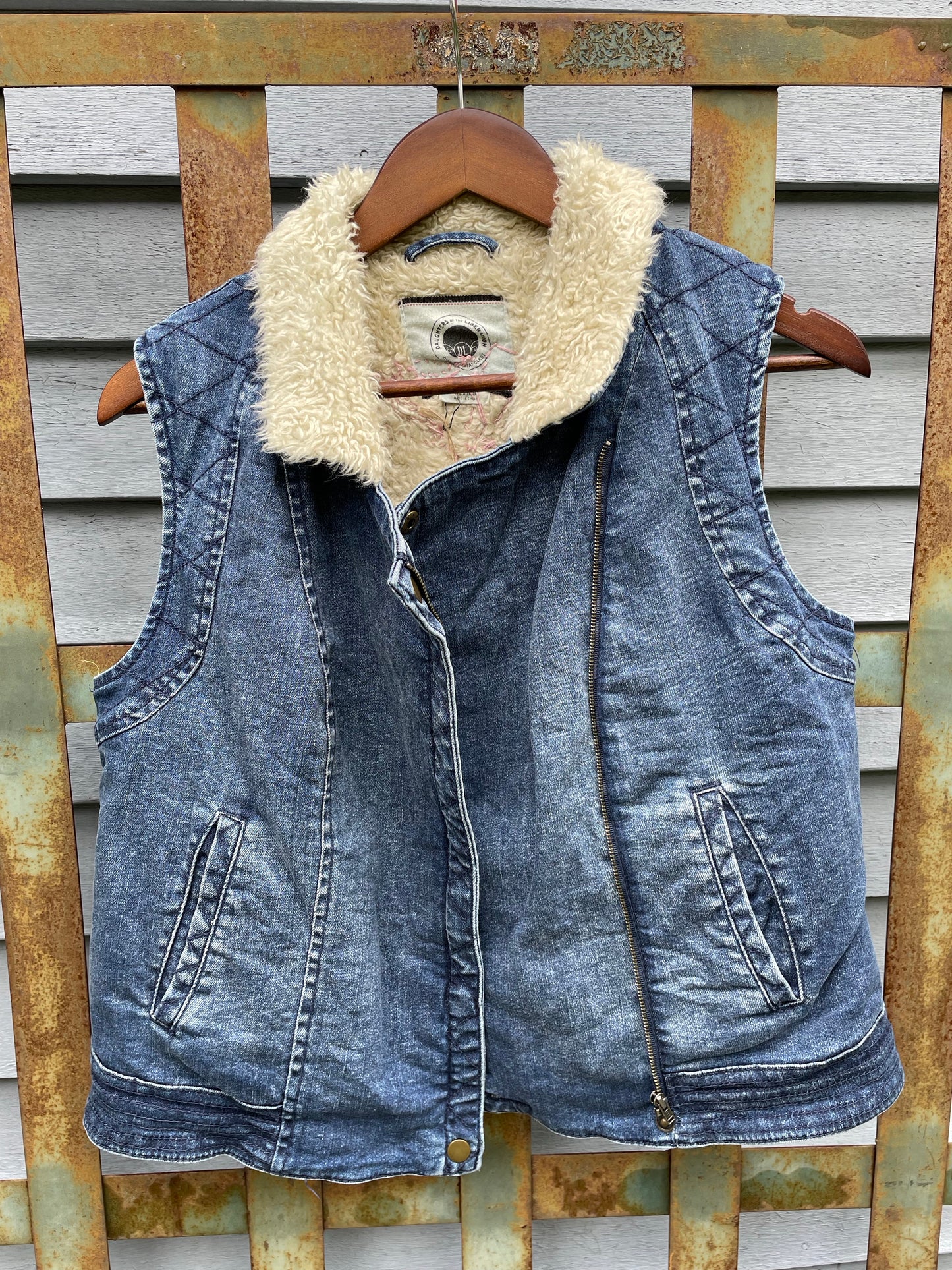 Fleece Lined Moto Vest