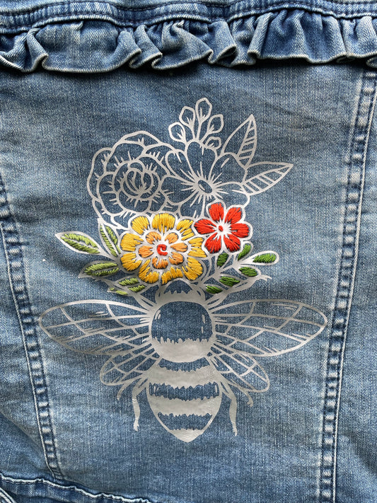 Bee jean jacket