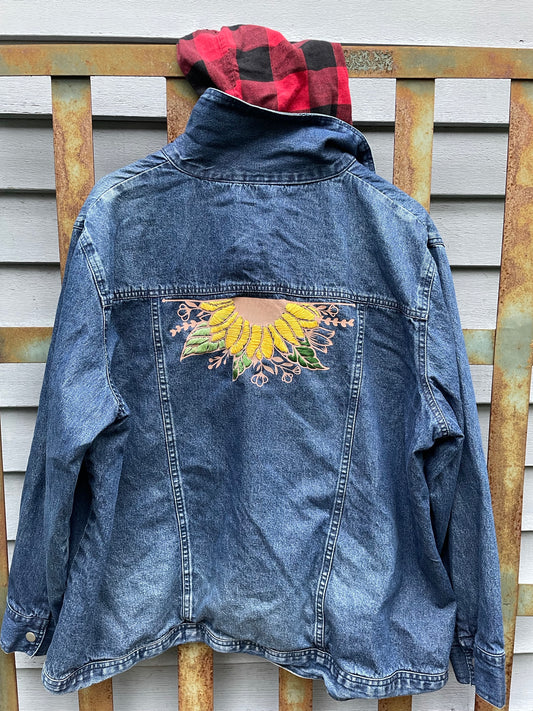 Lined Sunflower Jean Jacket